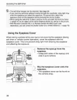 Предварительный просмотр 38 страницы Canon EOS 30 / DATE Instructions Manual