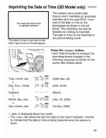 Предварительный просмотр 39 страницы Canon EOS 30 / DATE Instructions Manual