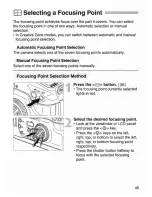 Предварительный просмотр 45 страницы Canon EOS 30 / DATE Instructions Manual