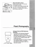 Предварительный просмотр 73 страницы Canon EOS 30 / DATE Instructions Manual