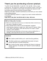 Preview for 3 page of Canon EOS 30V Instructions Manual