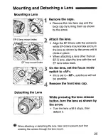 Preview for 25 page of Canon EOS 350D Instruction Manual