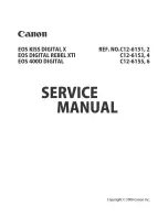 Предварительный просмотр 2 страницы Canon EOS 400D Digital Service Manual