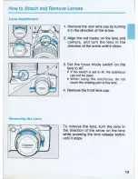 Предварительный просмотр 13 страницы Canon EOS 500 QD Instructions Manual