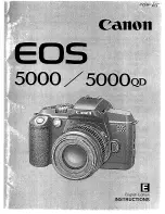 Preview for 1 page of Canon EOS 5000 QD Instructions Manual