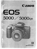 Предварительный просмотр 1 страницы Canon EOS 5000 QD Instructions Manual