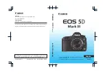 Предварительный просмотр 1 страницы Canon EOS 5D Marc 3 Instruction Manual