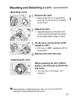 Предварительный просмотр 27 страницы Canon EOS 5D Mark II - EOS 5D Mark II 21.1MP Full Frame CMOS Digital SLR Camera Instruction Manual