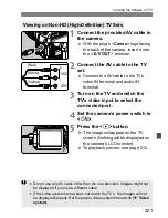 Preview for 221 page of Canon EOS 600D Instruction Manual