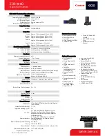 Предварительный просмотр 2 страницы Canon EOS 600D Technical Specifications