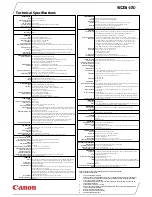 Предварительный просмотр 2 страницы Canon EOS 60D Technical Specifications