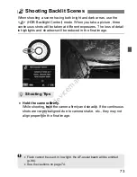 Предварительный просмотр 73 страницы Canon EOS 650D Instruction Manual