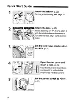 Предварительный просмотр 14 страницы Canon EOS 70 Instruction Manual