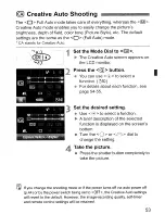 Предварительный просмотр 53 страницы Canon EOS 70 Instruction Manual