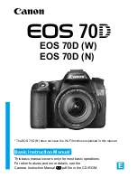 Canon EOS 70D Basic Instruction Manual preview