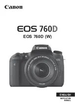 Preview for 1 page of Canon EOS 760DW Instruction Manual