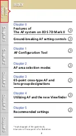 Предварительный просмотр 2 страницы Canon EOS 7D Mark II (G) Af Setting Manualbook