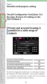 Предварительный просмотр 13 страницы Canon EOS 7D Mark II (G) Af Setting Manualbook