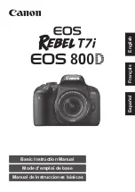 Canon EOS 800D Basic Instruction Manual предпросмотр