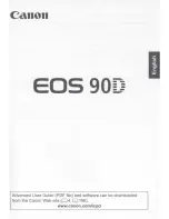 Предварительный просмотр 2 страницы Canon EOS 90D Instruction Manual