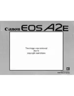 Preview for 1 page of Canon EOS A2/A2E Instruction Manual