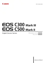 Canon EOS C300 Mark III Manual предпросмотр