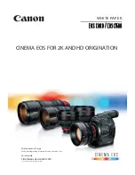 Canon EOS C300 Quick Start Manual предпросмотр