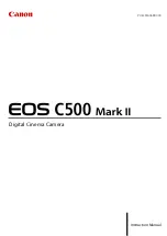 Canon EOS C500 Mark II Instruction Manual предпросмотр