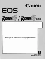 Предварительный просмотр 1 страницы Canon EOS Digital Rebel Instructions Manual