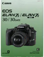 Предварительный просмотр 1 страницы Canon EOS ELAN 7E 30 Instructions Manual