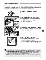 Preview for 71 page of Canon EOS ELAN 7NE Date Instructions Manual