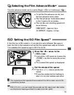 Предварительный просмотр 73 страницы Canon EOS ELAN 7NE Date Instructions Manual