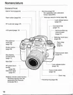 Предварительный просмотр 12 страницы Canon EOS Elan II - EOS Elan II 35mm SLR Camera Instructions Manual