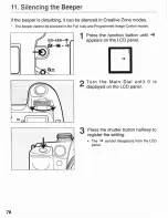 Preview for 78 page of Canon EOS Elan II - EOS Elan II 35mm SLR Camera Instructions Manual