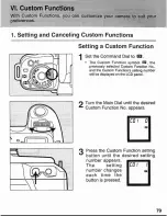 Preview for 79 page of Canon EOS Elan II - EOS Elan II 35mm SLR Camera Instructions Manual