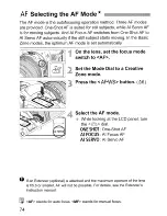 Предварительный просмотр 74 страницы Canon EOS EOS 30D Instruction Manual