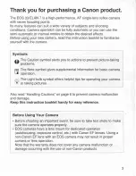 Preview for 3 page of Canon EOS EOS 7 User Manual