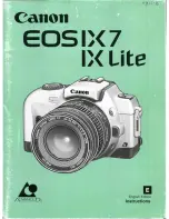 Canon EOS IX 7 Instructions Manual предпросмотр