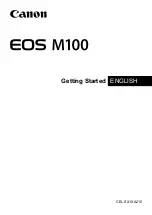 Canon EOS M100 Getting Started Manual preview