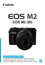 Canon EOS M2 Basic Instruction Manual preview