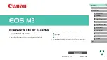 Canon EOS M3 User Manual preview