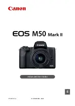 Предварительный просмотр 1 страницы Canon EOS M50 Mark II Advanced User'S Manual