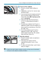 Предварительный просмотр 73 страницы Canon EOS M6 Mark II Advanced User'S Manual