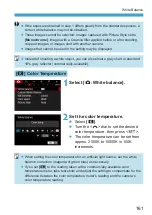 Предварительный просмотр 161 страницы Canon EOS M6 Mark II Advanced User'S Manual