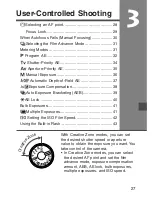 Предварительный просмотр 27 страницы Canon EOS REBEL K2 3000V DATE Instructions Manual