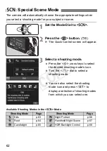 Preview for 62 page of Canon EOS Rebel SL1 18-55mm IS STM Kit Instruction Manual