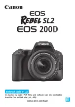 Предварительный просмотр 1 страницы Canon EOS Rebel SL2 EOS 200D Instruction Manual