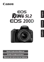 Предварительный просмотр 1 страницы Canon EOS Rebel SL2 Basic Instruction Manual