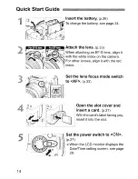 Предварительный просмотр 14 страницы Canon EOS REBEL T1 i/EOS 500D Instruction Manual