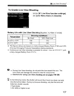 Предварительный просмотр 107 страницы Canon EOS REBEL T1 i/EOS 500D Instruction Manual